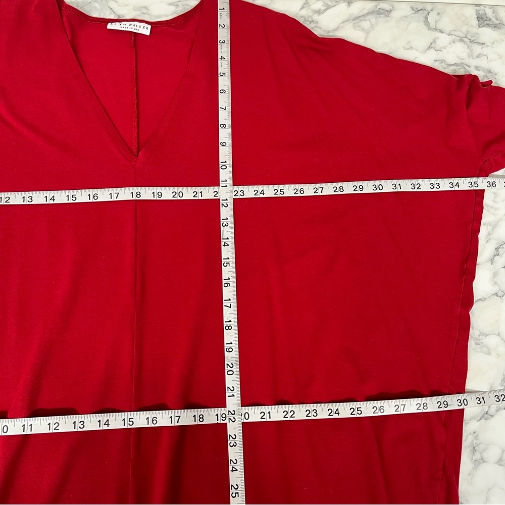 bryn Walker Red V-Neck Tunic - Picture 6 of 10